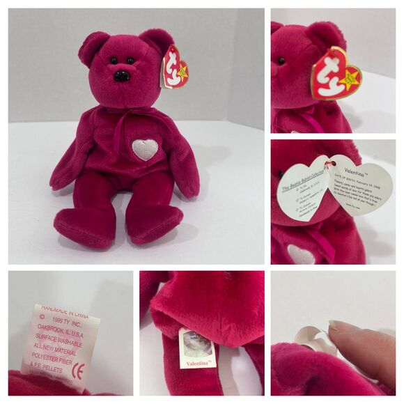 Vintage Collection of Ty Beanie Baby Bears. Spangle,Patriot,Erin,B.B. Bear - Picture 7 of 12